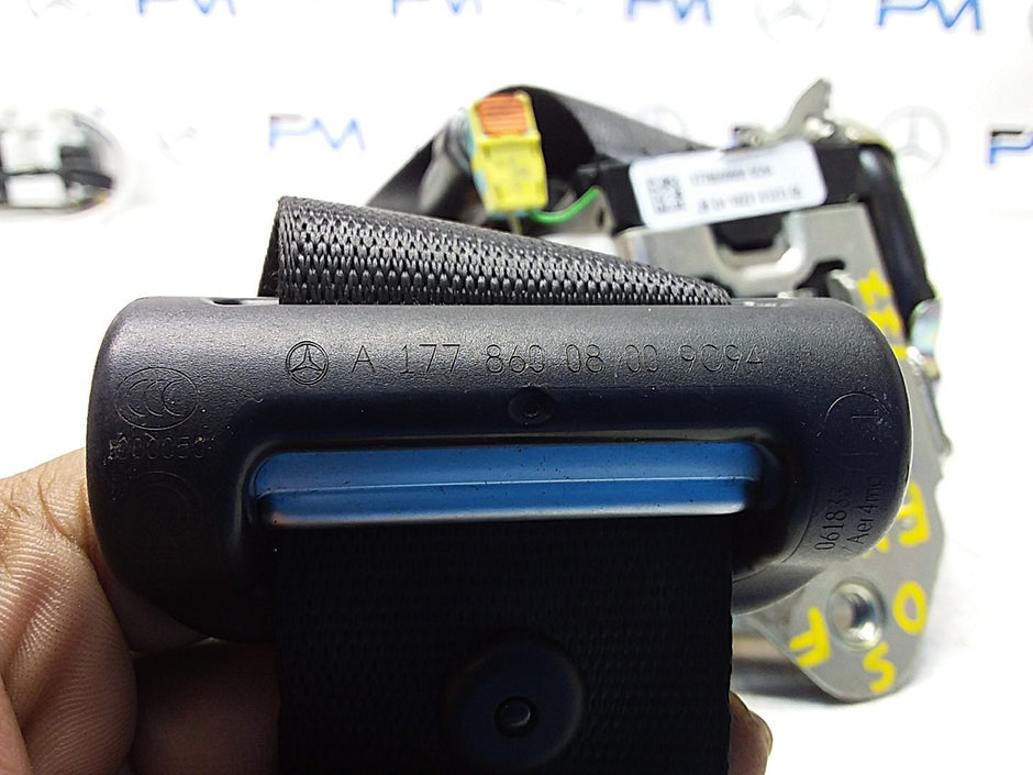 MERCEDES A CLASS  FRONT RIGHT SEAT BELT WITH PRETENSIONER A1778600800 FMS50 OSF