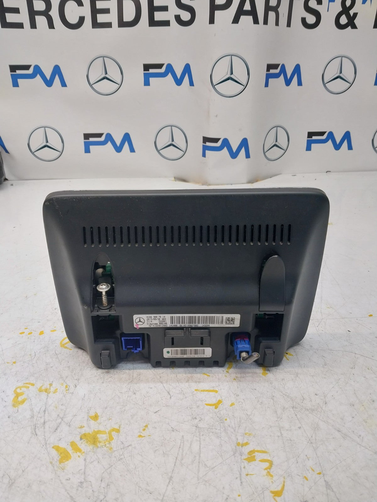 MERCEDES M-CLASS W166 DISPLAY SCREEN A1669007814 2015 FM00719