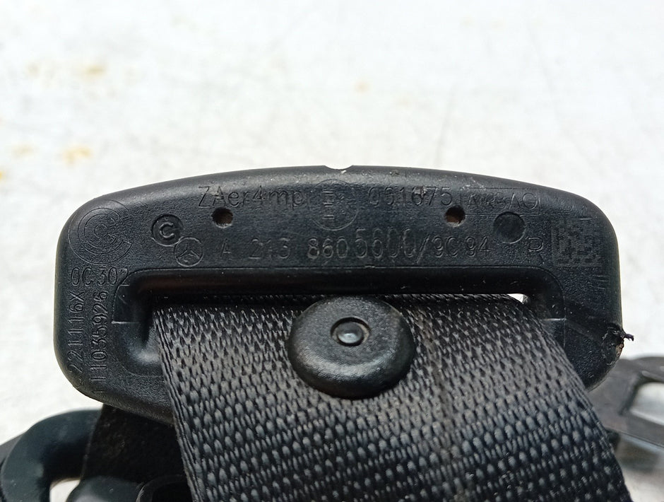 MERCEDES E220 SEAT BELT A2138605600 FRONT RIGHT DSL AUTO W213 ESTATE FMS93 OSF