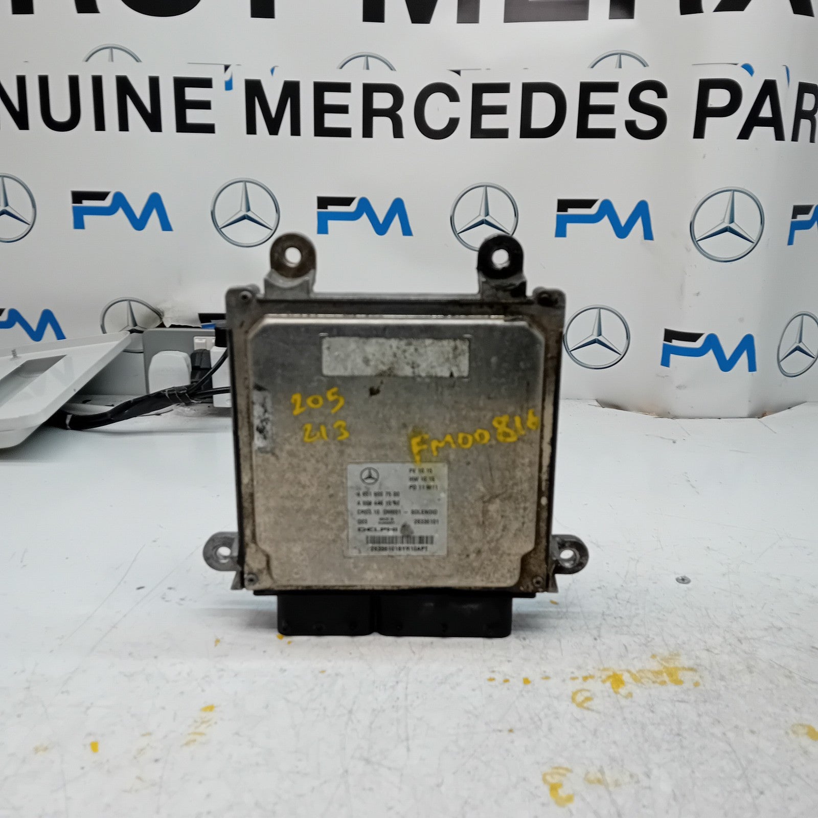 MERCEDES  C CLASS W205 W213 2018 ENGINE  ECU CONTROL MODULE A6519007500 FM00816
