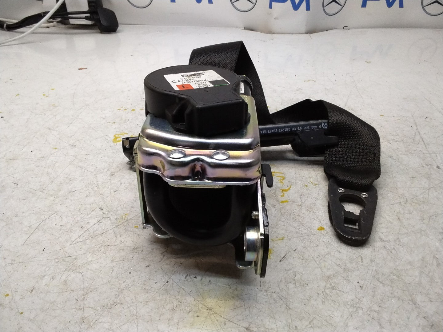 MERCEDES C-CLASS W205 SEAT BELT FRONT PASSENGER LEFT SIDE A2058600185 FMS322 NSF