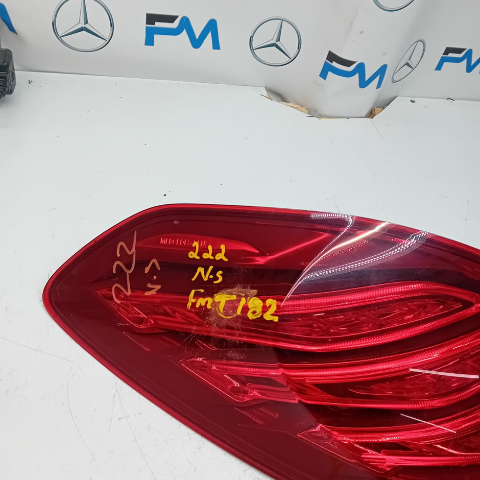 MERCEDES S-CLASS W222 PASSENGER SIDE NS REAR TAIL LIGHT FMT182 2015 A2229065401
